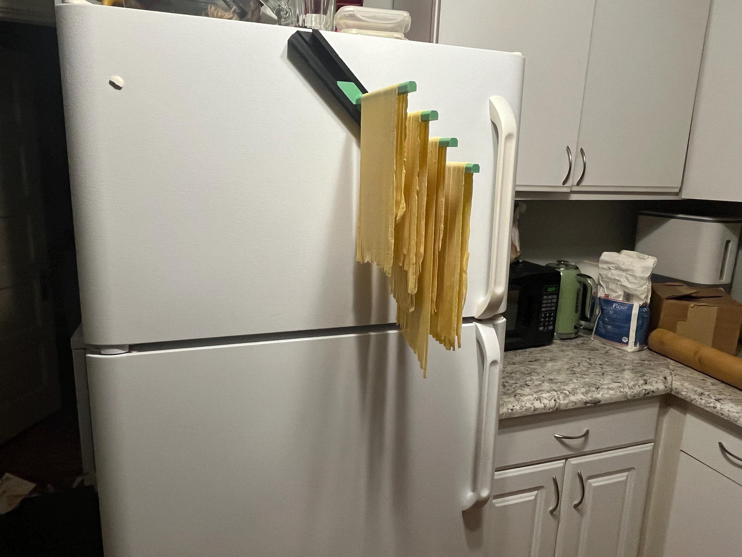 Fridge Magnet Pasta Drying Rack - Great For Small Kitchens