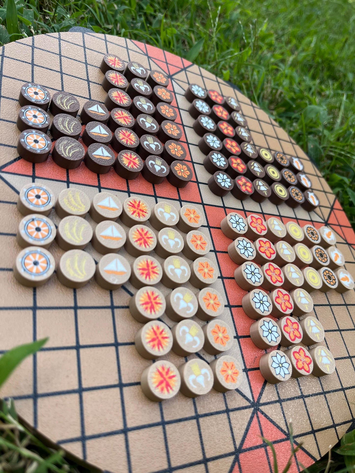 Pai Sho Board Game - Wall Hanging Art Piece and Magnetic Game
