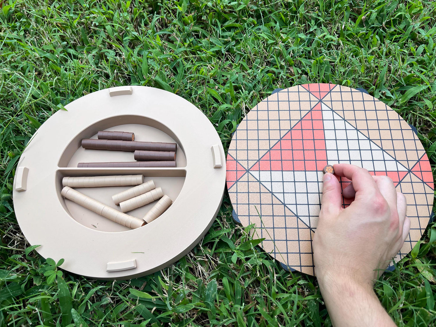 Pai Sho Board Game - Wall Hanging Art Piece and Magnetic Game