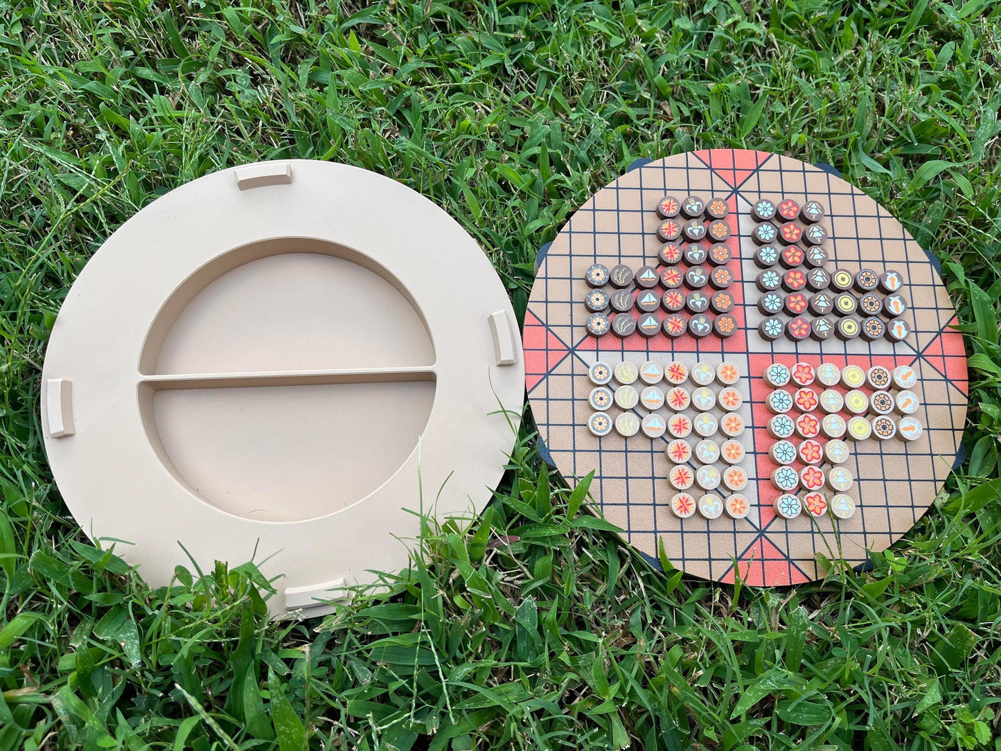 Pai Sho Board Game - Wall Hanging Art Piece and Magnetic Game