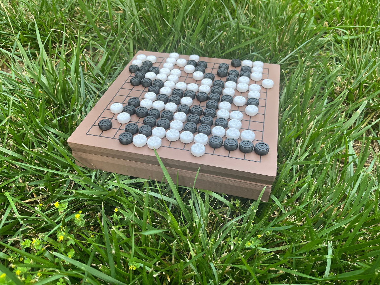 13x13 Travel Go Board with Tactile Pieces and Board