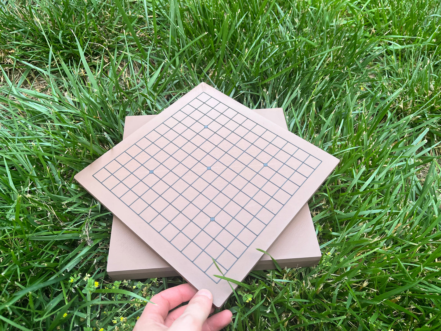 13x13 Travel Go Board with Tactile Pieces and Board